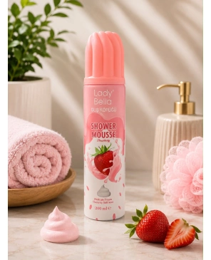 Lady Bella Shower Mousse Strawberry | Sprchová pěna s vůní jahod 200 ml