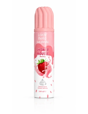 Lady Bella Shower Mousse Strawberry | Sprchová pěna s vůní jahod 200 ml