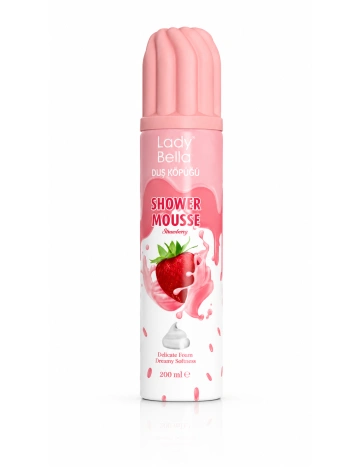 Lady Bella Shower Mousse Strawberry | Sprchová pěna s vůní jahod 200 ml