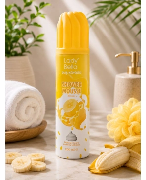 Lady Bella Shower Mousse Banana | Sprchová pěna s vůní banánu 200 ml