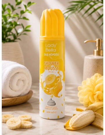Lady Bella Shower Mousse Banana | Sprchová pěna s vůní banánu 200 ml